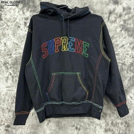 【中古】Supreme/シュプリーム【20AW】Big Stitch Hooded Sweatshirt/ビッグ ステッチ フーデッド スウェットシャツ/パーカー/M