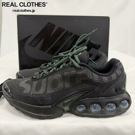 【中古】Supreme×NIKE/シュプリーム×ナイキ AIR MAX DN/エアマックス DN ブラック FZ4044-001/28
