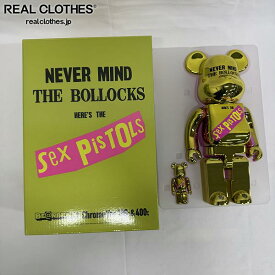 【中古】MEDICOM TOYBE@RBRICK【24SS】Sex Pistols "NEVER MIND THE BOLLOCKS/セックス ピストルズChrome Ver.100% &amp; 400%