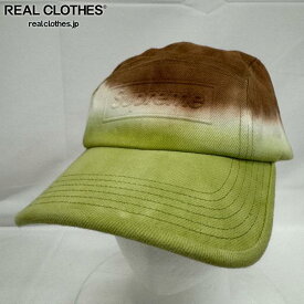 【中古】Supreme/シュプリーム【20SS】Embossed Denim Camp Cap/エンボス ロゴ デニム キャンプキャップ/帽子/ブラウンディップダイ