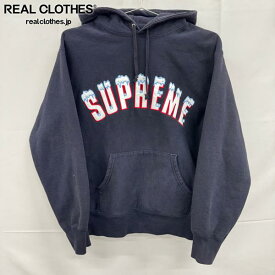 【中古】Supreme/シュプリーム【20AW】Icy Arc Hooded Sweatshirt/アイシー アーチロゴ スウェット パーカー/ネイビー/S
