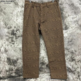 【中古】Supreme/シュプリーム【20AW】Work Pant/千鳥格子柄 ロゴワークパンツ/32