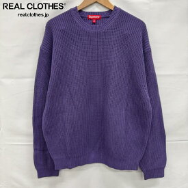 【中古】Supreme/シュプリーム【25SS】Old English Printed Sweater/オールドイングリッシュ ロゴプリント セーター/ニット/パープル/XXL