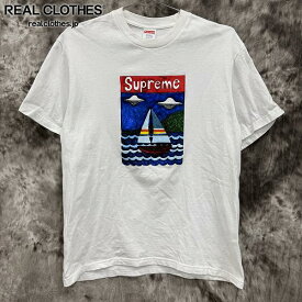 【中古】Supreme/シュプリーム【20SS】Sailboat Tee/セイルボート Tシャツ/ホワイト/M