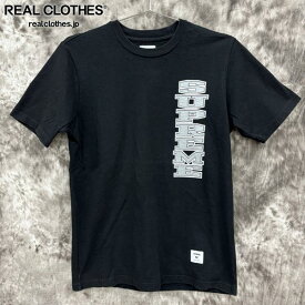 【中古】Supreme/シュプリーム【16AW】Vertical Logo Tee/バーティカル ロゴ 半袖シャツ/ブラック/M