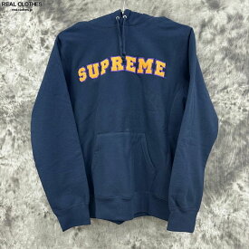 【中古】Supreme/シュプリーム【18SS】Cord Collegiate Logo Hooded Sweatshirt/カレッジロゴ フーデッド スウェットシャツ/パーカー/M