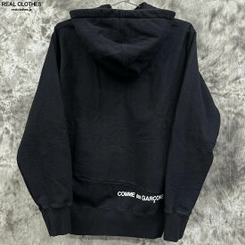 【中古】Supreme×COMME des GARCONS/シュプリーム×コムデギャルソン【18AW】Split Box Logo Hooded Sweatshirt/ボックス ロゴ パーカー/M