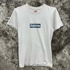 【中古】Supreme/シュプリーム【15SS】New York Yankees Box Logo Tee/ニューヨーク ヤンキース ボックスロゴ 半袖Tシャツ/S
