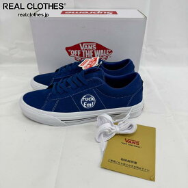【中古】【未使用】Supreme×VANS/シュプリーム×バンズ【24SS】Skate Sid/スケート シド ブルー VN000MQ8CJF/27.0