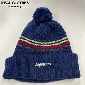 【中古】Supreme/シュプリーム【12AW】Loose Gauge Stripe Beanie/ルーズゲージ ストライプ ビーニー/ニット帽