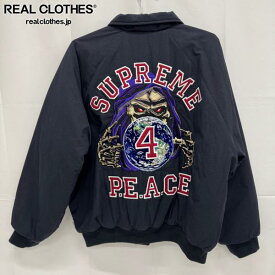 【中古】Supreme/シュプリーム【23AW】Peace Embroidered Work Jacket/ピース エンブロイダード ワークジャケット/L