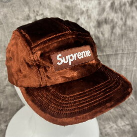 【中古】Supreme/シュプリーム【21AW】Velvet Camp Cap/ベルベット キャンプ キャップ