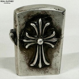 【中古】【難有】CHROME HEARTS/クロムハーツ ZIPPO/ジッポー V1 CHクロス オイルライター