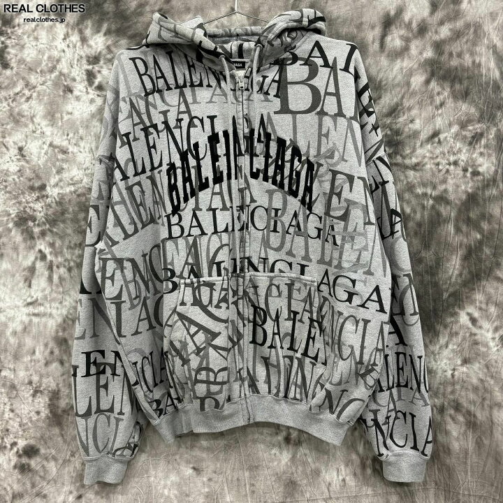 楽天市場】【中古】BALENCIAGA/バレンシアガ 総柄アーチロゴ ジップ 
