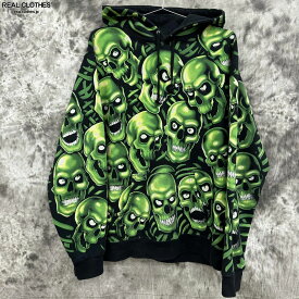 【中古】Supreme/シュプリーム【18SS】Skull Pile hoodied sweatshirt/スカルパイル スウェット/パーカー/L