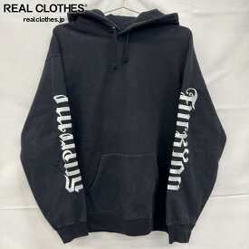 【中古】Supreme/シュプリーム【22SS】Ambigram Hooded Sweatshirt/アンビグラム フーデッド スウェットシャツ/パーカー/ブラック/L