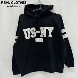 【中古】Supreme/シュプリーム【22AW】US-NY Hooded Sweatshirt/フーデッド プルオーバー パーカー/ブラック/M