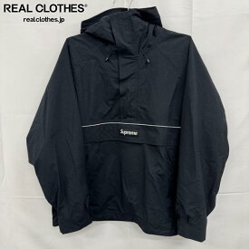 【中古】Supreme/シュプリーム【24SS】GORE-TEX Nylon Anorak Jacket/ゴアテックス ナイロン アノラック ジャケット/ブラック/L