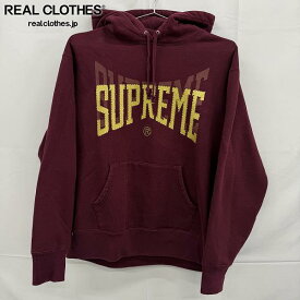 【中古】Supreme/シュプリーム【22AW】Rhinestone Shadow Hooded Sweatshirt/フーディー スウェットシャツ/バーガンディ/S