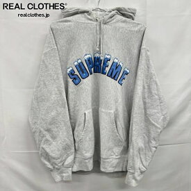 【中古】Supreme/シュプリーム【20AW】Icy Arc Hooded Sweatshirt/アイシー アーチロゴ スウェット パーカー/アッシュグレー/XL