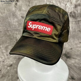 【中古】Supreme/シュプリーム 【21SS】Washed Satin Camo Camp Cap/ワッシャー サテン カモ5パネルキャップ