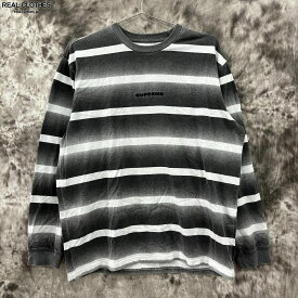 【中古】Supreme/シュプリーム【20SS】Fade Stripe L/S Top/フェードストライプ/ロングスリーブ 長袖Tシャツ/M