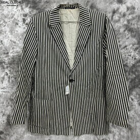 【中古】【サンプル】Yohji Yamamoto Pour Homme/ヨウジヤマモトプールオム ストライプ柄 ジャケット /M