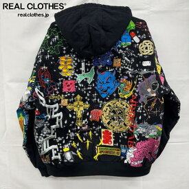 【中古】Supreme/シュプリーム【25SS】AOI Embroidered Hooded Work Jacket/葵産業 ワーク フーディー ジャケット/ブラック/XL