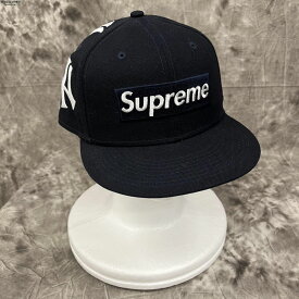 【中古】Supreme×NEW ERA/シュプリーム×ニューエラ【21AW】New York Yankees Box Logo/ニューヨークヤンキース ボックスロゴ キャップ