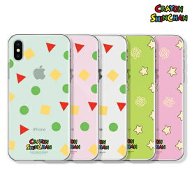 CQ クレヨンしんちゃん パジャマ iPhone Galaxy 透明ゼリー ケース カバー スマホケース Crayon Shinchan Pajama Clear Jelly Case