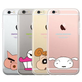 CQ クレヨンしんちゃん ポイント iPhone Galaxy 透明ゼリー ケース カバー スマホケース Crayon Shinchan Point Clear Jelly Case