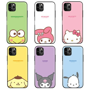 79 낯낯 }CfB n[LeB ||v N~ |`bR iPhone Galaxy P[X Jo[ X}zP[X Sanrio Characters Big Pastel Magnetic Card Mirror Bumper TI IC Suica J[h