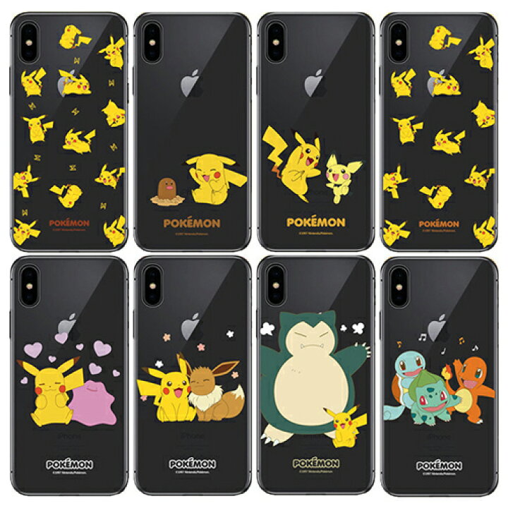 楽天市場 Mn ポケモン Iphone Galaxy ケース カバー スマホケース Pokemon Friends Clear Jelly リアーナ