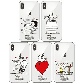 JH PEANUTS Snoopy スヌーピー iPhone Galaxy ケース カバー スマホケース Kiss Clear Jelly