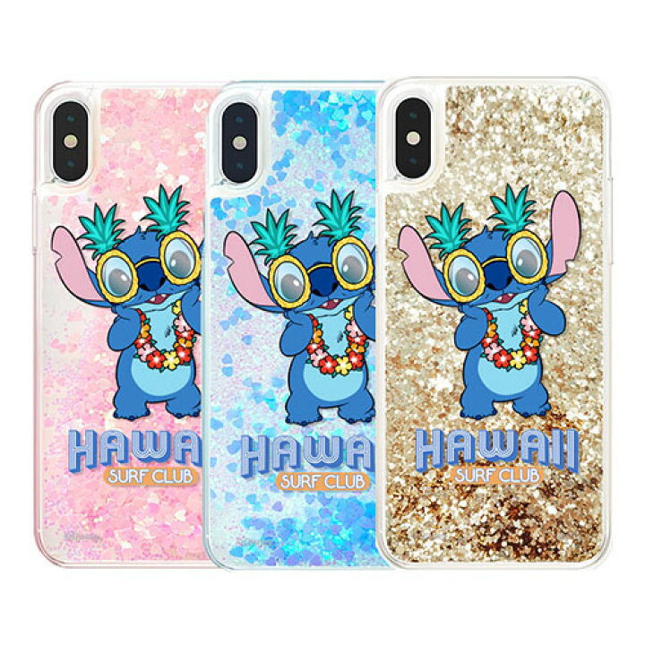 楽天市場 Ft ディズニー スティッチ Iphone Galaxy ケース カバー スマホケース Disney Stitch Hawaii グリッター ゼリー リアーナ