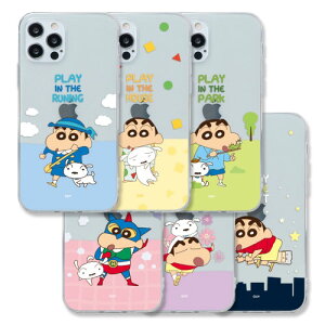 CQ N񂿂 v[ iPhone Galaxy [[ P[X Jo[ X}zP[X Crayon Shinchan Play Clear Jelly