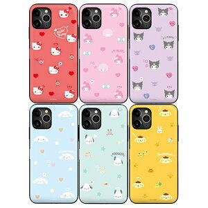 79 N~ n[LeB }CfB ||v Vi[ |`bR iPhone Galaxy P[X Jo[ X}zP[X Sanrio TI Characters CUTIE PATTERN Magnetic Card Door Bumper IC Suica J[h[