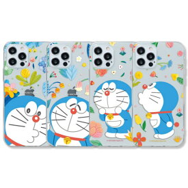 CQ ドラえもん ハッピー iPhone Galaxy 透明ゼリー ケース カバー スマホケース DORAEMON HAPPY CLEAR JELLY