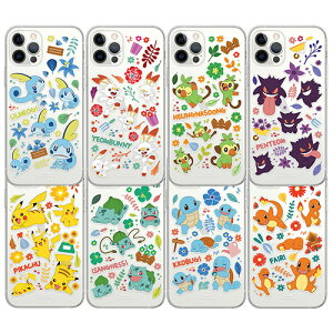 OC �|�P���� �K�[�f�� �X�e�b�J�[ iPhone Galaxy �����[���[ �P�[�X �J�o�[ �X�}�z�P�[�X POKEMON GARDEN STICKER Clear Jelly