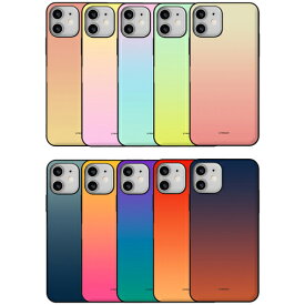 TR ソリッドグラデーション iPhone Galaxy ケース カバー スマホケース Card Mirror Bumper IC Suica カード収納可能