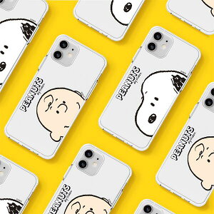 79 s[ibc Xk[s[ rbO tF[X iPhone Galaxy [[ P[X Jo[ X}zP[X PEANUTS SNOOPY BIG FACE CLEAR JELLY