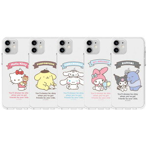 79 TI FB iPhone Galaxy [[ P[X Jo[ X}zP[X SANRIO FRIENDS Clear Jelly Case Cover