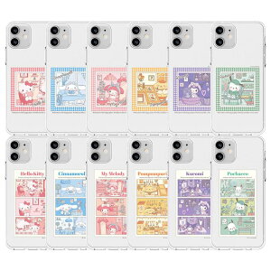 79 TI [cA[ iPhone Galaxy [[ P[X Jo[ X}zP[X SANRIO ROOM TOUR Clear Jelly Case Cover