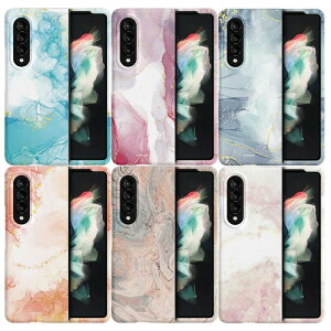 TR }[uO MNV[ZtH[h 2 3 4 5 X n[h P[X Jo[ X}zP[X MARBLING Galaxy Z Fold 2 3 4 5 SLIM HARD CASE COVER