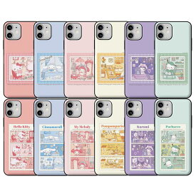 79 サンリオ ルームツアー iPhone Galaxy マグネット カード ドア バンパー ケース カバー スマホケース SANRIO ROOM TOUR MAGNET CARD DOOR BUMPER CASE COVER カード2枚が収納できる実用性 ミラーが入っております。