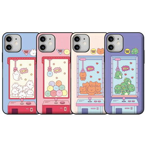 TR クレーンゲーム iPhone Galaxy マグネット カード ドア バンパー ケース カバー スマホケース CRANE GAME MAGNET CARD DOOR BUMPER CASE COVER カード2枚が収納できる実用性 ミラーが入っております。