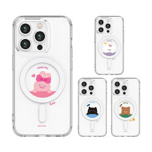 S2 ���g���y�b�g MagSafe �Ή� iPhone Galaxy ���� �P�[�X �J�o�[ �X�}�z�P�[�X Little Pet MagSafe Clear Case Cover