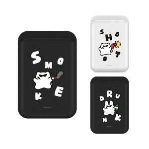 S2 �W���X�g�t�H�[���[ �M�����O�X�^�[ Magsafe �Ή� �J�[�h �E�H���b�g JUST4U GANGSTER SMILE MagSafe Case Wallet �J�[�h��3���܂Ŏ��[�\ �r�[�K�����U�[