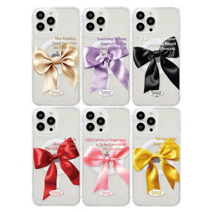 AT { MagSafe Ή iPhone Galaxy he P[X Jo[ X}zP[X EMOTIONAL RIBBON MagSafe Gell Hard Case Cover