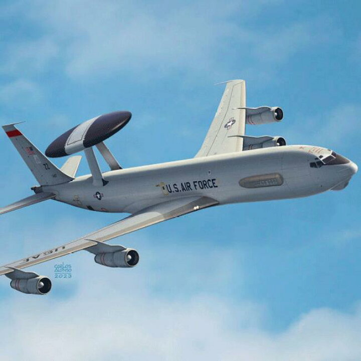 楽天市場】AC 12629 1/144 スケール アメリカ空軍 E-3G 早期警戒管制機  
